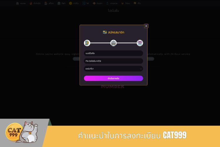 คำแนะนำในการลงทะเบียน CAT999